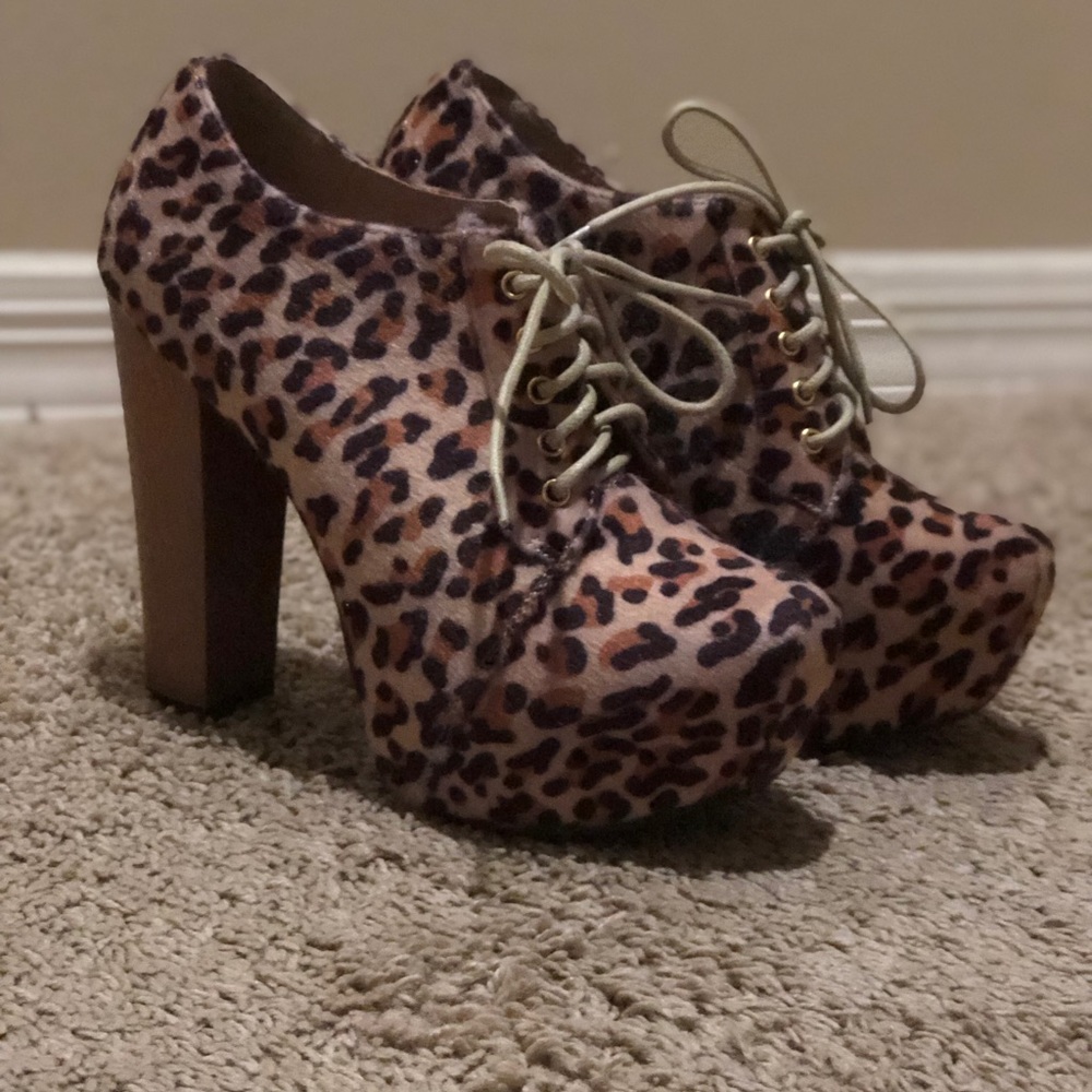 Cheetah Print Booties